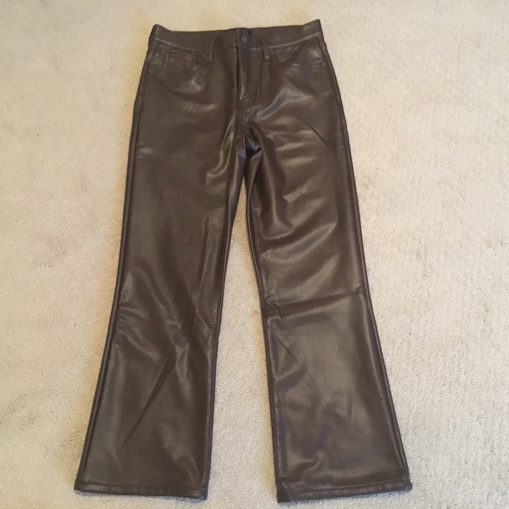 BR faux leather pants